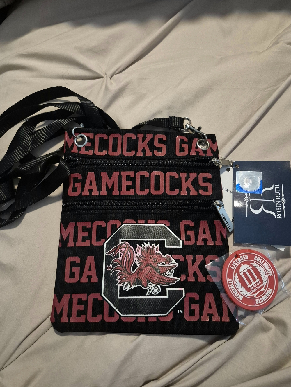 NWT Robin Ruth South Carolina Gamecocks Crossbody Bag Purse NCAA